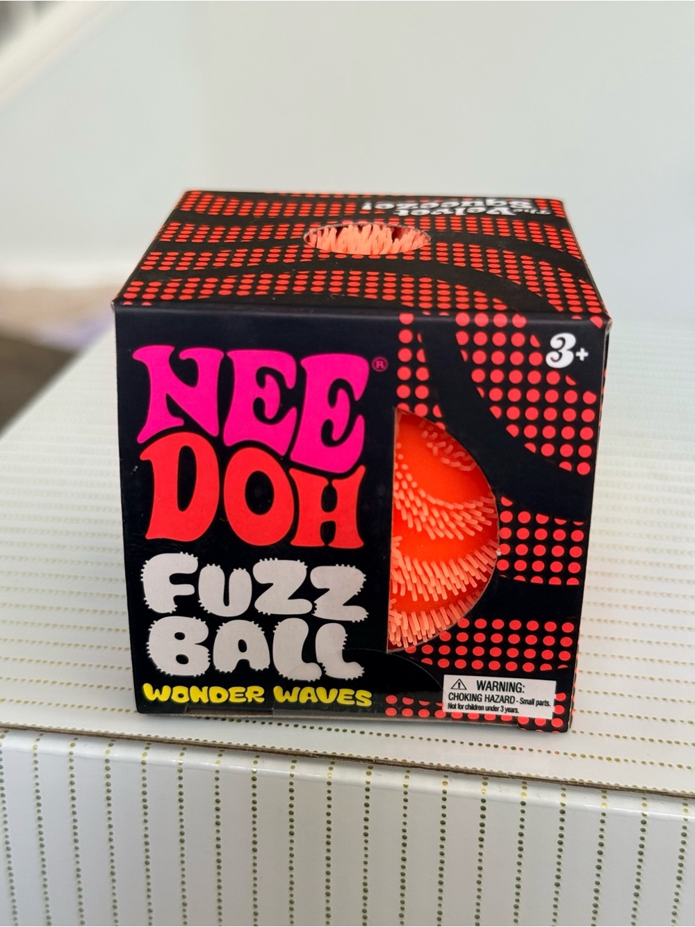 NeeDoh FUZZ BALL ORANGE Wonder Waves - AUTHENTIC & HTF Brand New Schylling VIRAL
